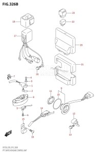 DF250 From 25003F-910001 (E03)  2019 drawing PTT SWITCH /​ ENGINE CONTROL UNIT (DF250T,DF250Z)