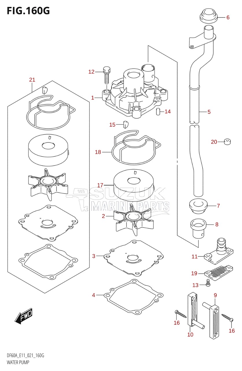 WATER PUMP ((DF60AVT,DF60AVTH):E40)