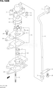 00402F-110001 (2011) 4hp P03-U.S.A (DF4) DF4 drawing WATER PUMP (K5,K6,K7,K8,K9,K10,011)