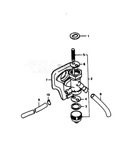 DT4 From d-10001 ()  1983 drawing FUEL COCK