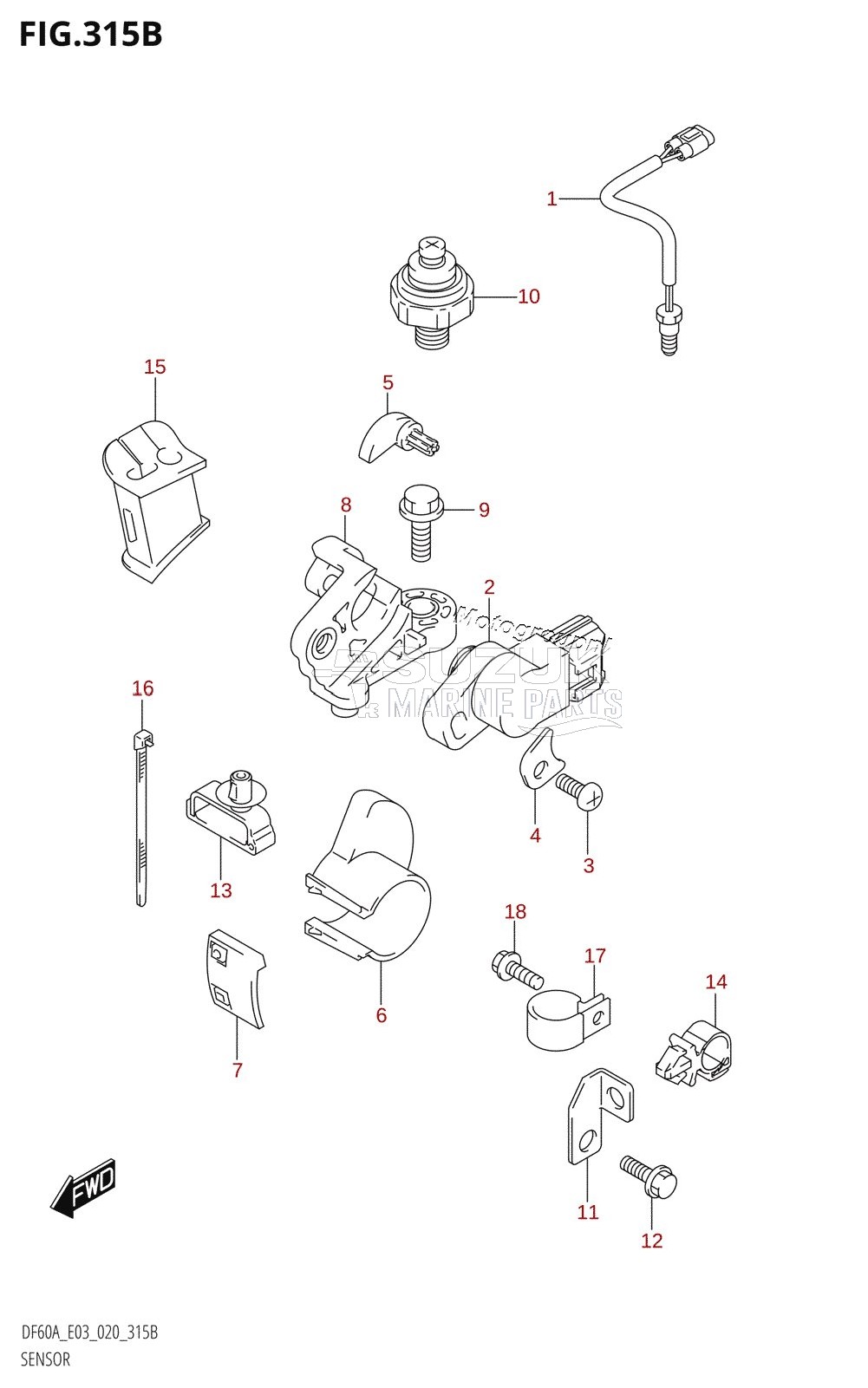 SENSOR (DF60A,DF50AVT,DF60AVT)