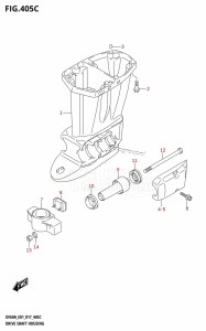 DF50A From 05003F-710001 (E01)  2017 drawing DRIVE SHAFT HOUSING (DF40ATH:E01)