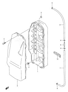 DT115 From 11502-581001 ()  1995 drawing SILENCER CASE (PLASTIC) (*)