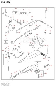 DF9.9 From 00992F-880001 (P03)  2008 drawing OPT:TILLER HANDLE (DF9.9R:K4)