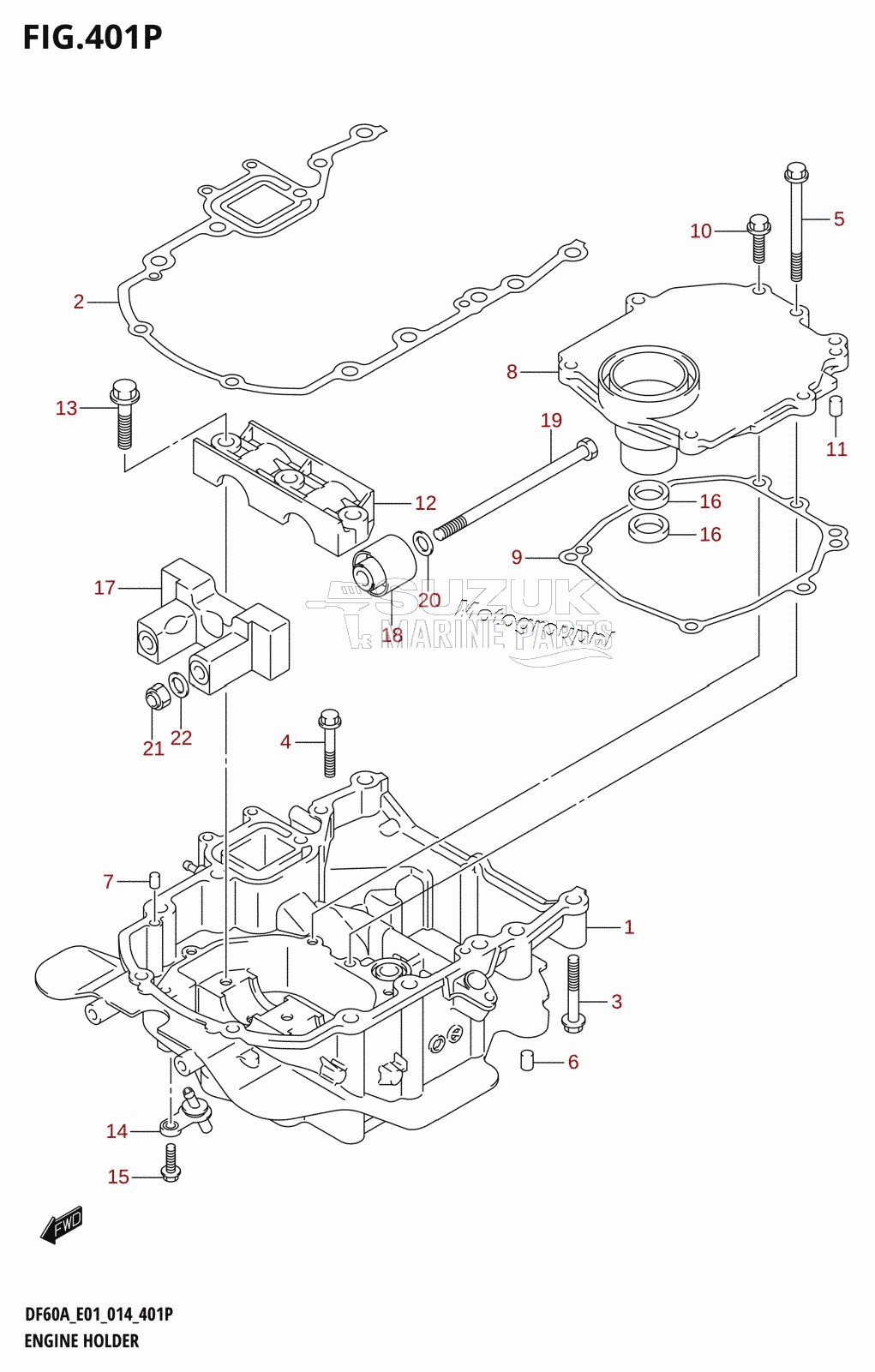 ENGINE HOLDER (DF50AVTH:E01)