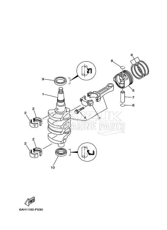 CRANKSHAFT--PISTON