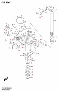 DF40A From 04003F-510001 (E01 E13)  2015 drawing SWIVEL BRACKET (DF40AST:E34)