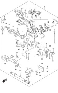 Outboard DF 9.9B drawing Remote Control Parts