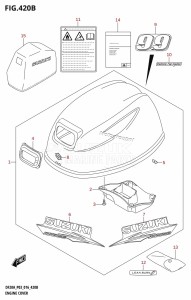 DF9.9B From 00995F-610001 (P03)  2016 drawing ENGINE COVER (DF9.9BR:P03)