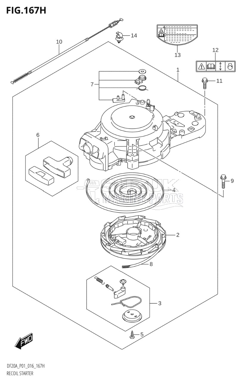 RECOIL STARTER (DF20A:P01)