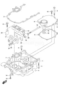 Outboard DF 60A drawing Engine Holder