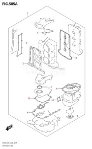 DF40A From 04004F-040001 (E34-Italy)  2020 drawing OPT:GASKET SET