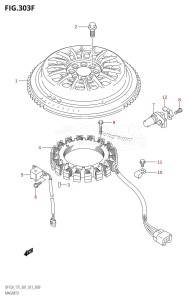 DF150Z From 15002Z-310001 (E01 E40)  2013 drawing MAGNETO (DF175T:E40)