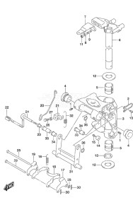 Outboard DF 25A drawing Swivel Bracket Remote Control