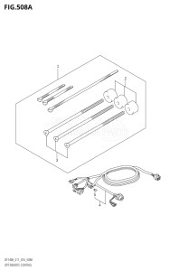 11503F-610001 (2016) 115hp E01 E03 E11 E40-Gen. Export1 and 2 USA (DF115AT) DF115A drawing OPT:REMOTE CONTROL (DF115AST:E03)