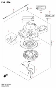 DF20A From 02002F-240001 (E01 P01 P40)  2022 drawing RECOIL STARTER (DF9.9B,DF9.9BR,DF15A,DF15AR,DF20A,DF20AR)