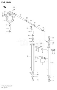 11502F-210001 (2012) 115hp E01 E40-Gen. Export 1 - Costa Rica (DF115T) DF115T drawing FUEL INJECTOR (DF115T:E40)