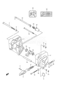 DF 9.9A drawing Clamp Bracket Non-Remote Control