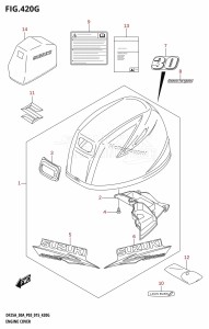 DF25A From 02504F-510001 (P03)  2015 drawing ENGINE COVER (DF30ATH:P03)