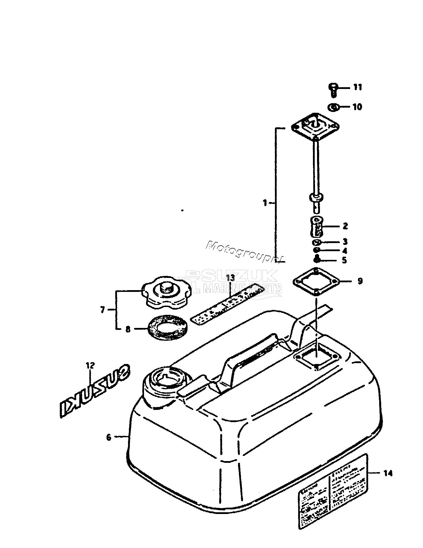 OPTIONAL : FUEL TANK (15L)(4U.S GAL)(3.3 IMP. GAL)