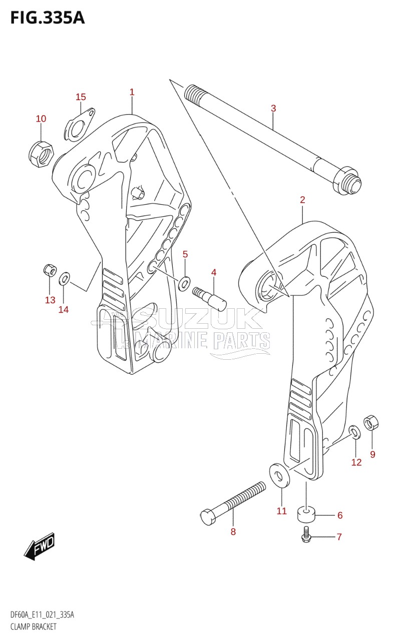 CLAMP BRACKET (DF40A,DF50A)