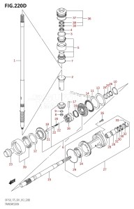 DF150 From 15002F-210001 (E01 E40)  2012 drawing TRANSMISSION (DF150Z:E40)