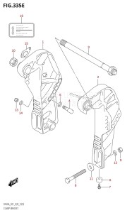 DF60A From 06002F-040001 (E01 E40)  2020 drawing CLAMP BRACKET (DF60AQH)