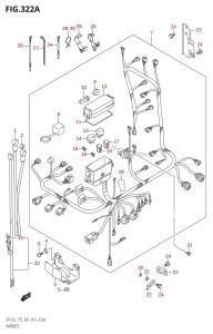 DF150Z From 15002Z-310001 (E01 E40)  2013 drawing HARNESS (DF150T:E01)