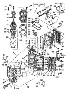 115C drawing CYLINDER--CRANKCASE