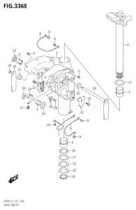 06002F-240001 (2022) 60hp E01 E40 E11-Gen. Export - Costa Rica (DF60AQH  DF60AQH  DF60AT  DF60AT  DF60ATH  DF60ATH) DF60A drawing SWIVEL BRACKET (DF60ATH)