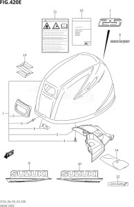 03003F-240001 (2022) 30hp P03-U.S.A (DF30AT    DF30ATH) DF30A drawing ENGINE COVER (021:(DF25AT,DF25ATH))