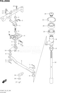 20004F-140001 (2021) 200hp E03-USA (DF200AST   DF200AST) DF200AST drawing CLUTCH SHAFT