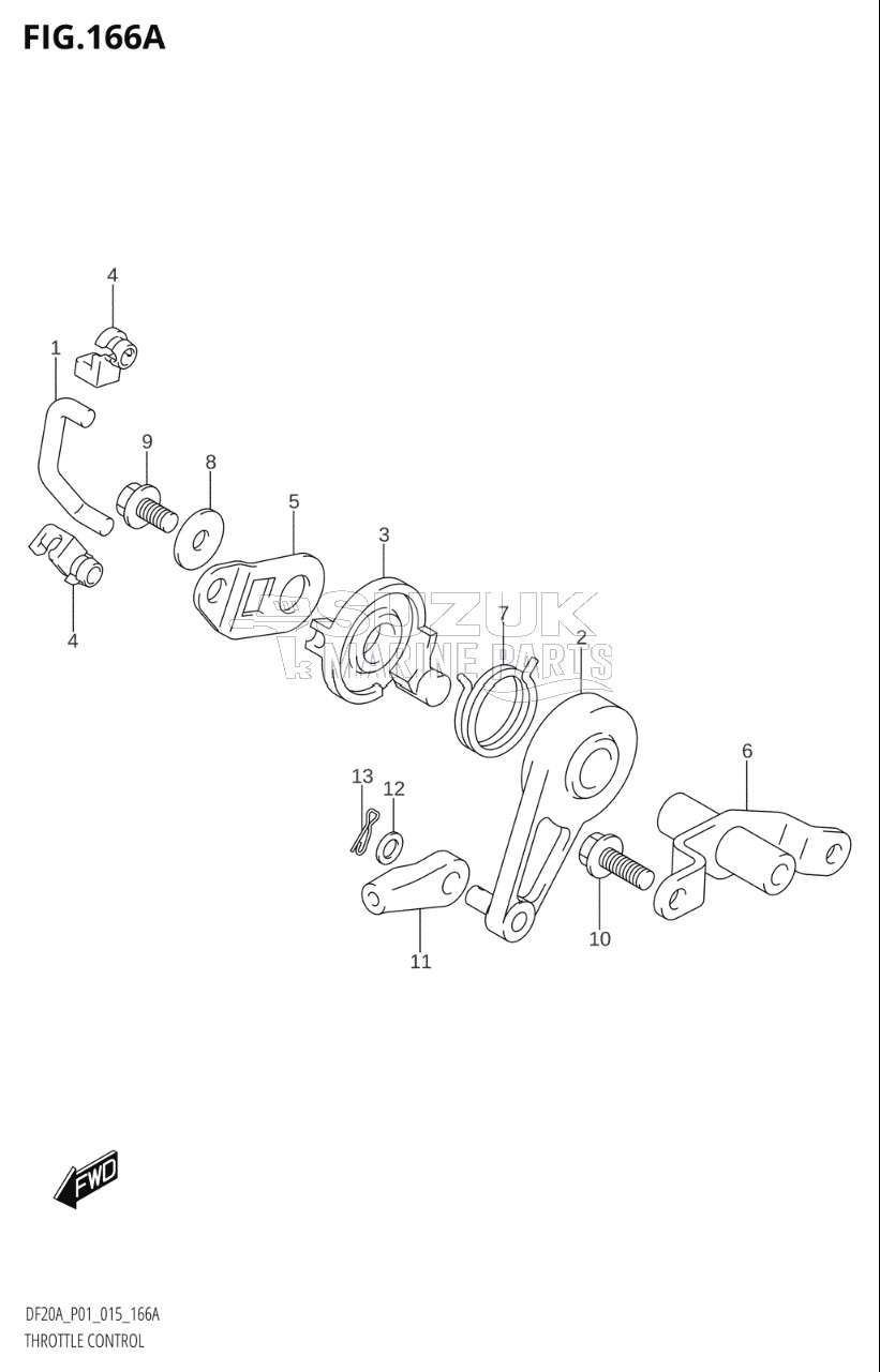 THROTTLE CONTROL (DF9.9BR:P01)