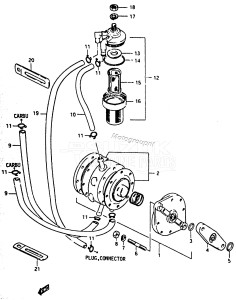 DT65 From 6501-001001 ()  1986 drawing FUEL PUMP