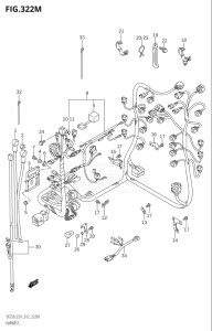 25003F-210001 (2012) 250hp E01 E40-Gen. Export 1 - Costa Rica (DF250T) DF250 drawing HARNESS (DF250Z:E40)