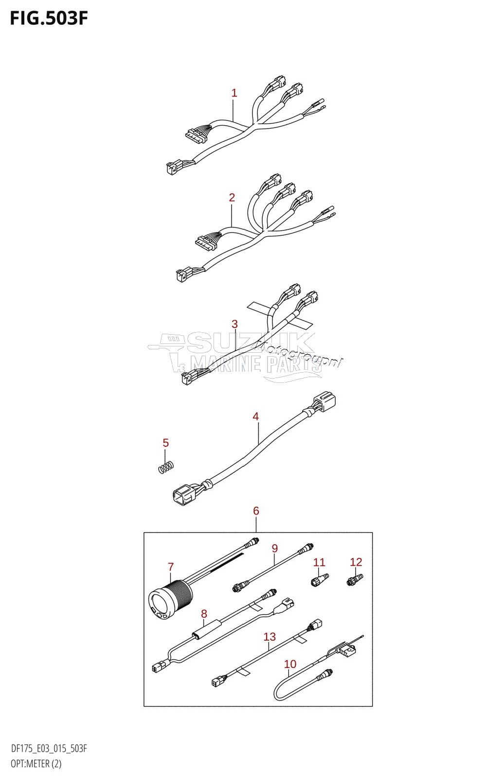 OPT:METER (2) (DF175TG:E03)