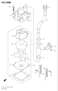 09001F-421001 (2004) 90hp E03-USA (DF90TK4) DF90 drawing WATER PUMP (DF115T:E03)