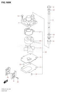 DF80A From 08002F-240001 (E01 E40)  2022 drawing WATER PUMP (DF100B:E40)