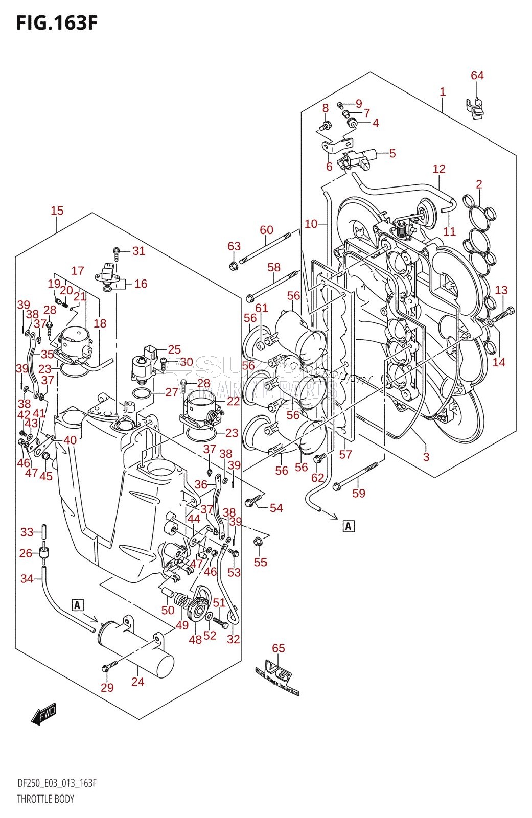 THROTTLE BODY (DF250Z:E03)