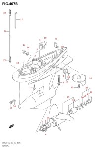 DF175Z From 17502Z-210001 (E03)  2012 drawing GEAR CASE (DF150Z:E03)