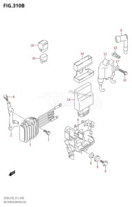 DF20A From 02002F-310001 (P03)  2013 drawing RECTIFIER /​ IGNITION COIL (DF9.9BR:P03)