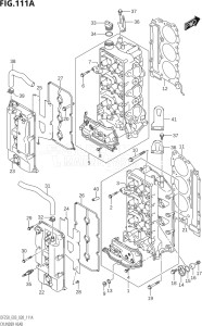 25003Z-040001 (2020) 250hp E03-USA (DF250Z  DF250Z) DF250Z drawing CYLINDER HEAD (DF225T,DF225Z)