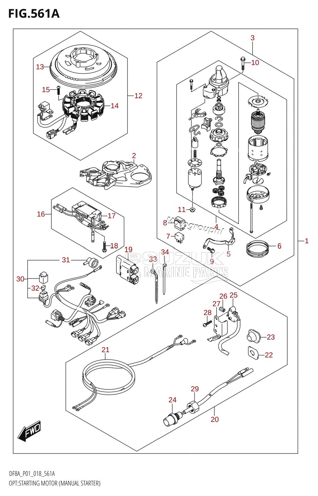 OPT:STARTING MOTOR (MANUAL STARTER)