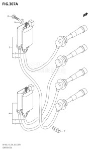 11501Z-880001 (2008) 115hp E03-USA (DF115WZK9  DF115ZK8  DF115ZK9) DF115Z drawing IGNITION COIL