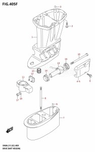 DF50A From 05004F-340001 (E03)  2023 drawing DRIVE SHAFT HOUSING ((DF60AQH,DF60ATH):E40)