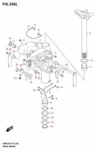 DF40A From 04003F-510001 (E01 E13)  2015 drawing SWIVEL BRACKET (DF60ATH:E01)