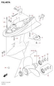 DF140AZ From 14003Z-610001 (E03)  2016 drawing GEAR CASE (DF100AT:E11)