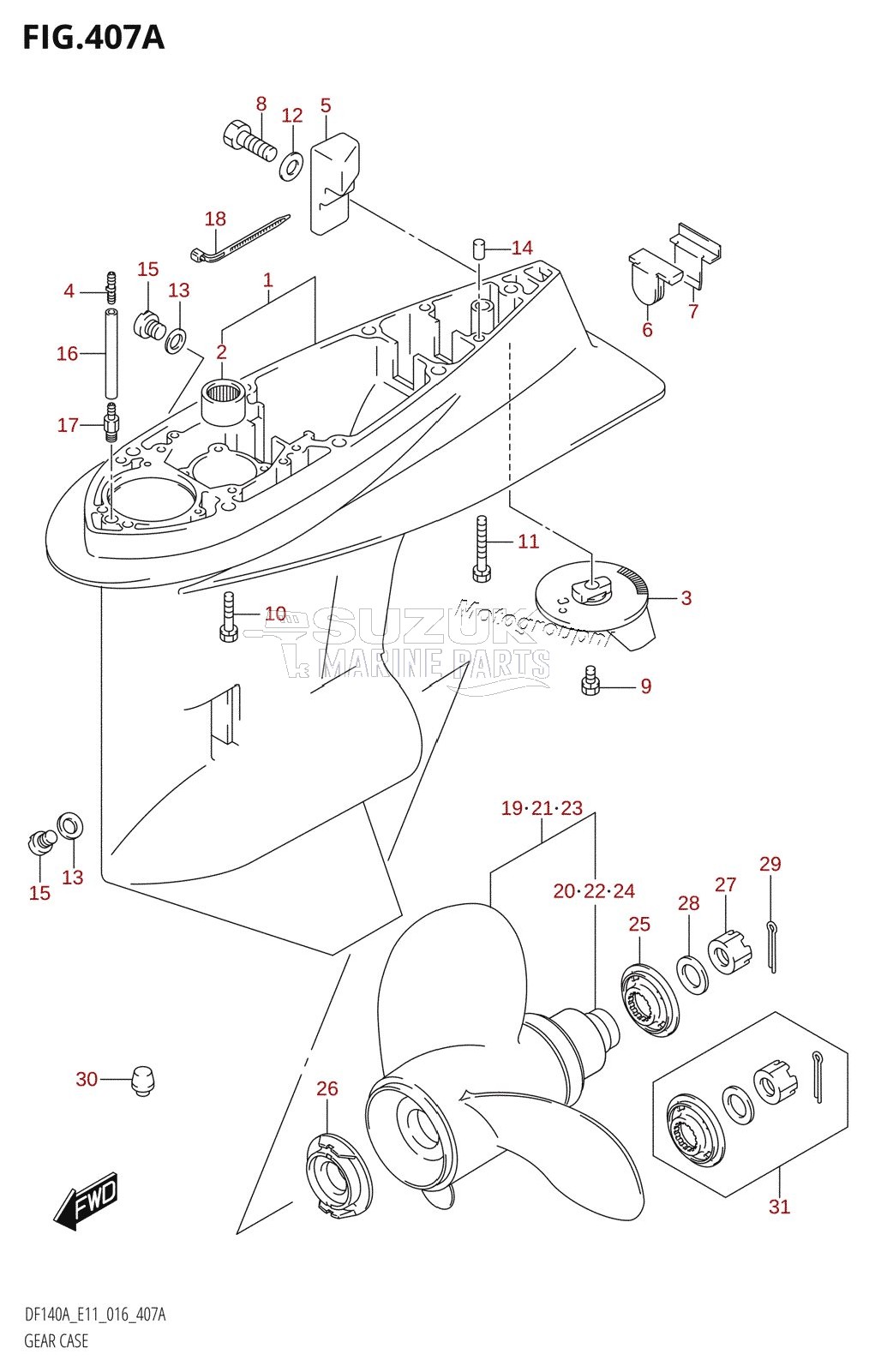 GEAR CASE (DF100AT:E11)