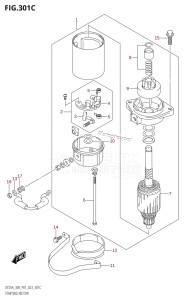 DF30A From 03003F-240001 (P01 P40)  2022 drawing STARTING MOTOR (DF30A,DF30AR,DF30ATH,DF30AQ)