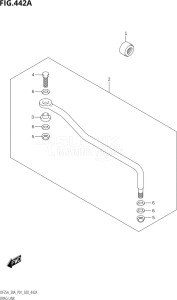 03003F-040001 (2020) 30hp P01 P40-Gen. Export 1 (DF30A  DF30AQ  DF30AR  DF30AT  DF30ATH) DF30A drawing DRAG LINK (DF25AT,DF30AR,DF30AT)